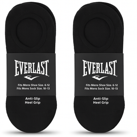 6-Pairs-Men’s-Everlast-Half-Cushion-Liner-Socks-
