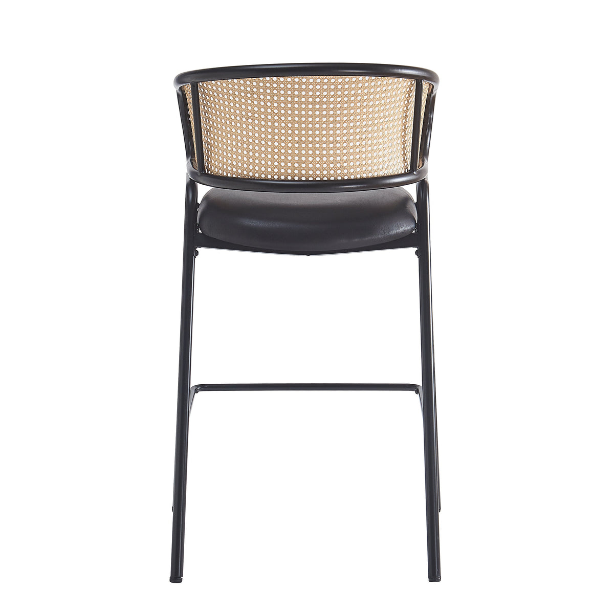Ethan Indoor Metal Upholstered Barstool Set of 2