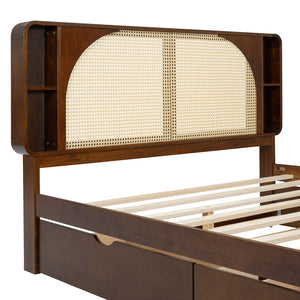 Headboard Bed With 2 Drawers And Trundle