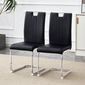 Bow Shaped Ergonomic Chairs with Non-Slip Base - Black or White