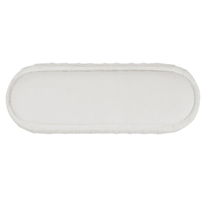 Upholstered Ottoman, Oval Shape