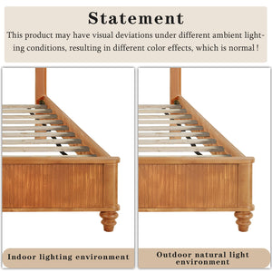 Platform Bed Frame With Tall Headboard