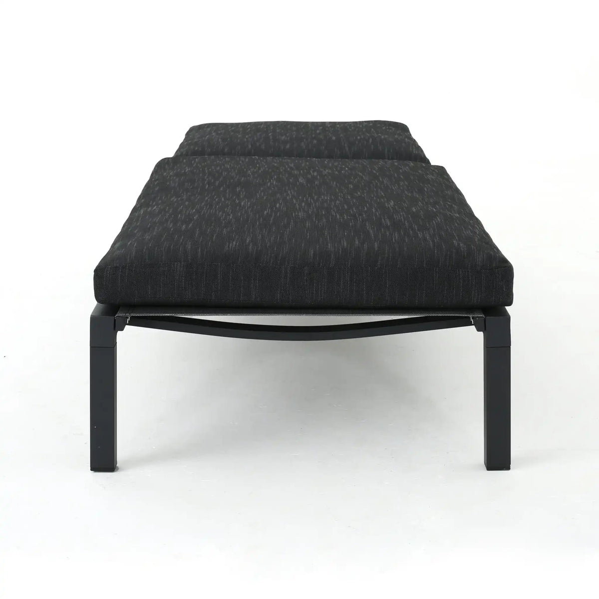 Modern Chaise Lounge With Wate Resistant Fabric Cushions