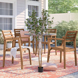 5.2FT Artificial Tree Graceful Evergreen Faux Plant