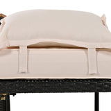 Bethany Two-Person Outdoor Rattan Daybed with Adjustable Canopy and Hidden Storage