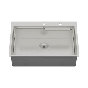33" Drop In Kitchen Sink