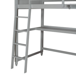 Loft Bed With Drawers With Desk And Shelves