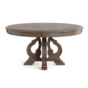 Elegant Dining Set Round Table And Side Chairs