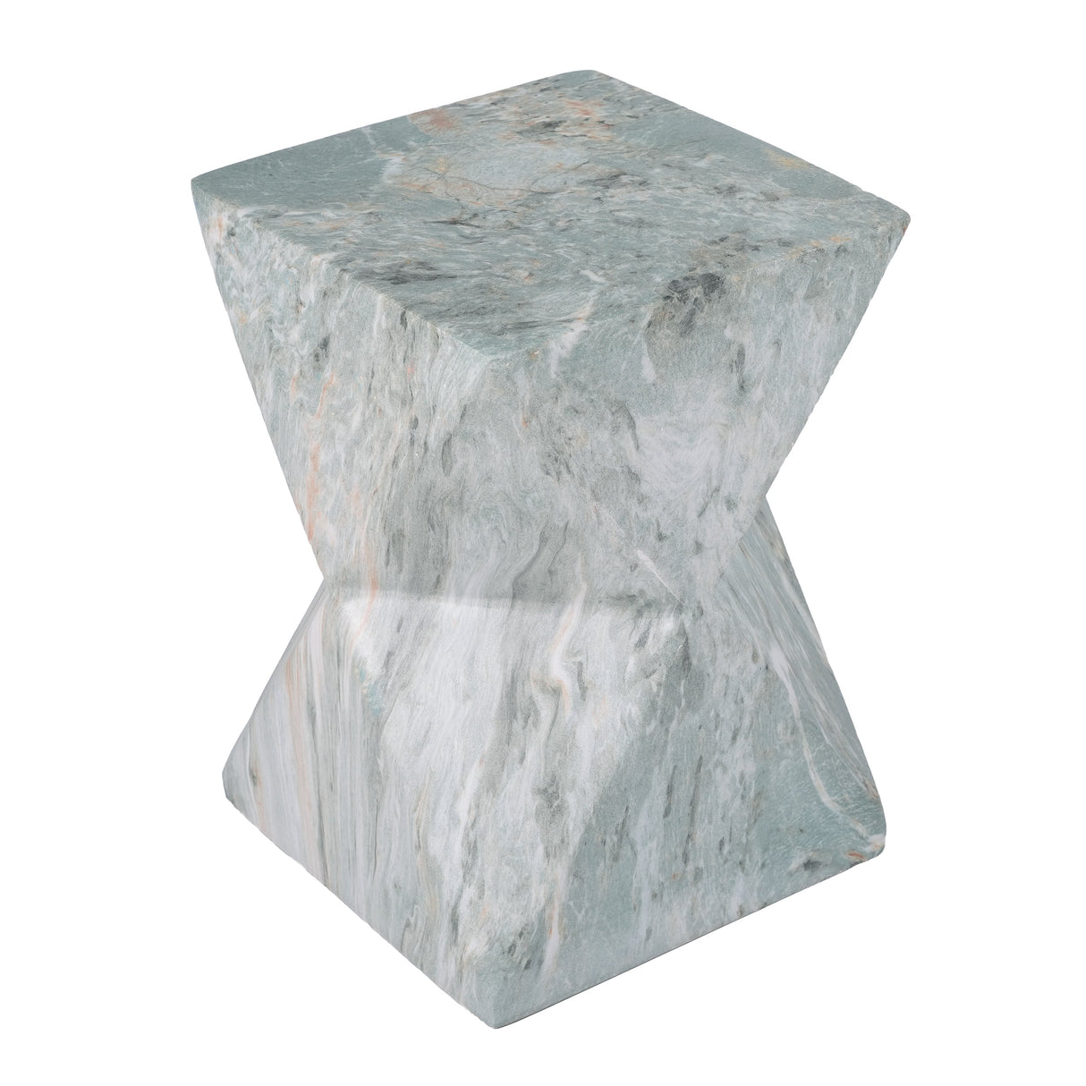 Modern Geometric Hourglass Accent Table