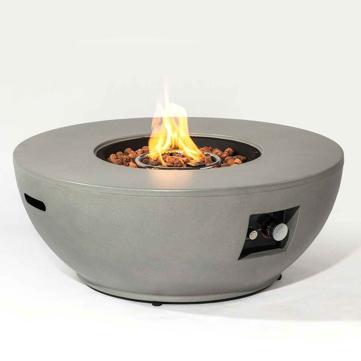 36" Propane Gas Fire Pit Table - Grey Steel