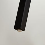 Bar Chair Counter Height Stool with Backrest Black Set of 2