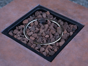 25" H Outdoor Patio Propane Gas Fire Pit Table - 50,000 BTU