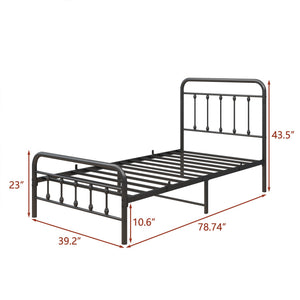 Tara Victorian-Style Steel Bed Frame