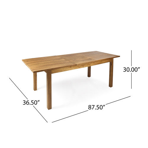 7 Pieces Acacia Wood Outdoor Dining Set