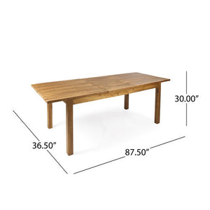 7 Pieces Acacia Wood Outdoor Dining Set