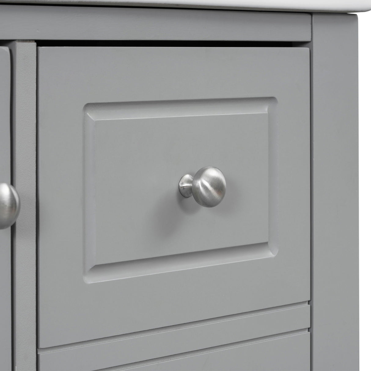 Freestanding Bathroom Vanity With Sink, Soft Close Door, 3 Drawers
