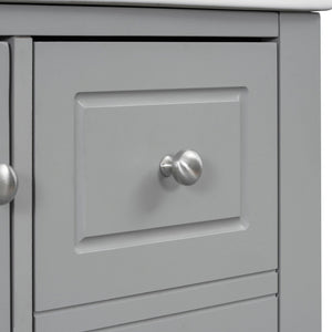 Freestanding Bathroom Vanity With Sink, Soft Close Door, 3 Drawers