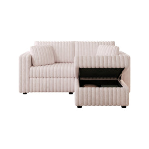 75.6" Soft Modular 2-Person Sofa with Hydraulic Lift
