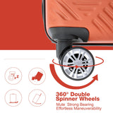 2 Piece Luggage Sets Lightweight Suitcase, Spinner Wheels