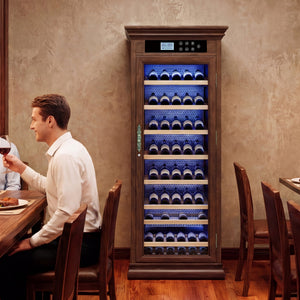 Temperature Control Professional Wooden Refrigerated Wine Cabinet