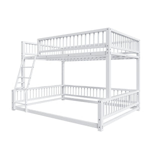 Bunk Bed With Ladder And Safety Guardrails