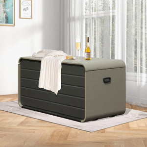 200 Gallon Plastic Deck Box with Lock and Waterproof Lid