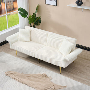 Luxury Foldable Double Sofa Bed With Folding Armrests