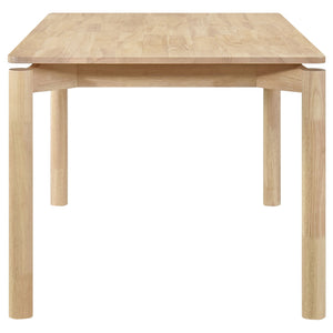 Svenstra - Rectangular Dining Table Set With Armless Side Chairs, Wood, Natural Walnut, 59 X 35.5 X 30 Inches