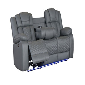 Raize - Power Living Room Set With Storage Console And Cup Holders