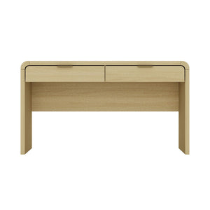 Grace - Office Desk With 2 Drawers - Oak