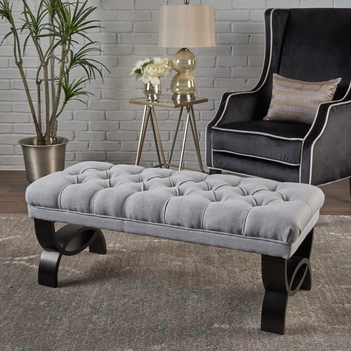 Hilton Ottoman Bench Classic Style