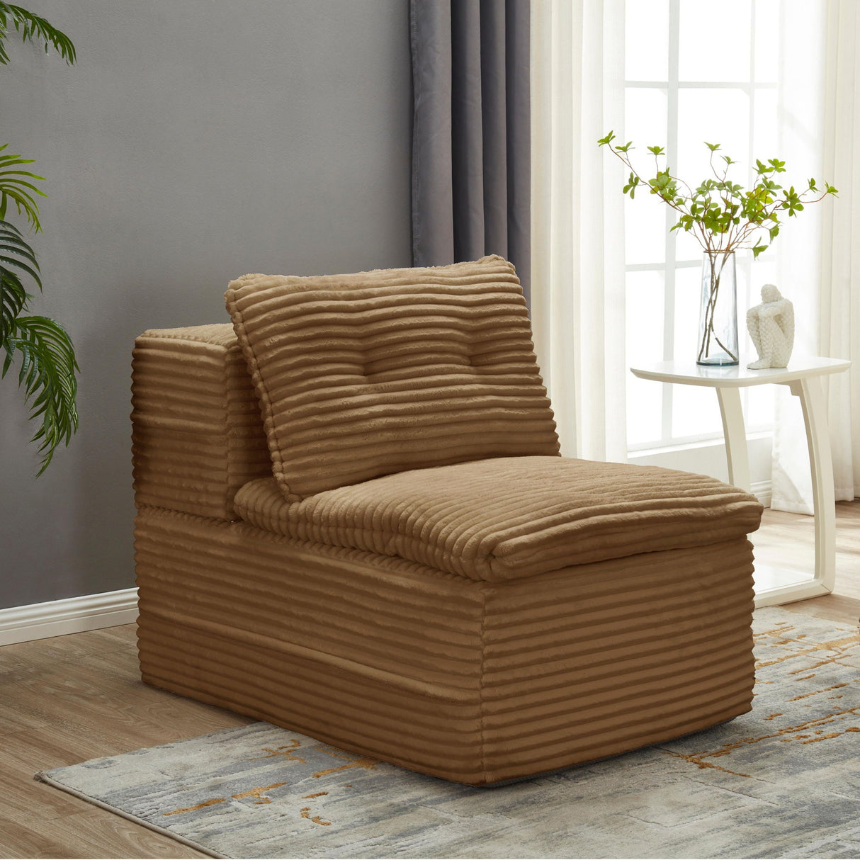 Multi Functional Sectional Sofa Bed With Independent Chaise Lounge And Functional Blanket