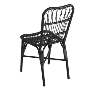 7 PCS Outdoor Dining Set for 6 with Acacia Wood Top & Rattan Chairs
