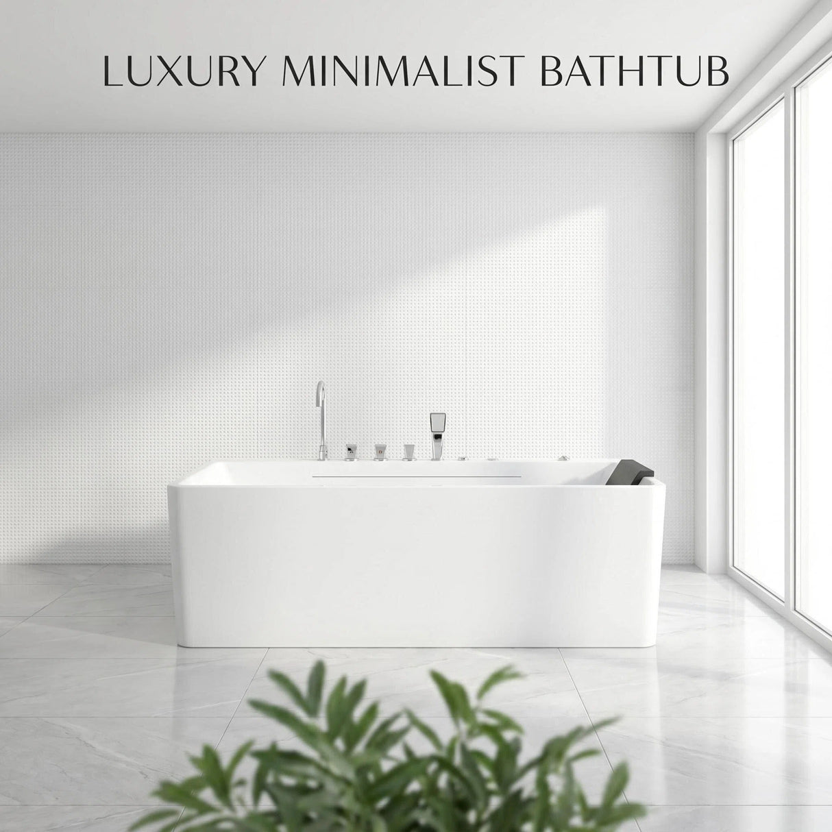 67-Inch Single-Person Luxury Whirlpool Bathtub