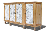 Hollow-Carved Accent Cabinenet