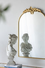 Arched Wall Mirror with Metal Frame