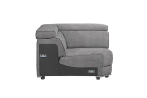 Alwin - Modular Wedge - Dark Gray Fabric