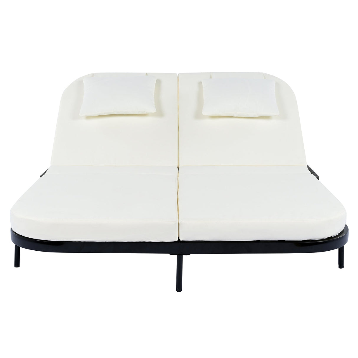 TREXM Outdoor Daybed with Adjustable Backrest