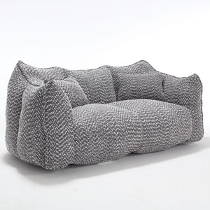 Comfortable Dual Beanbag Chair With High Resilience Foam Core For 2 People