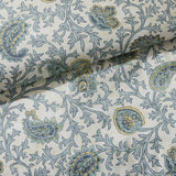 9 Piece Cotton Percale Comforter Set Aqua