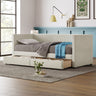 Daybed With Two Drawers And Wood Slat