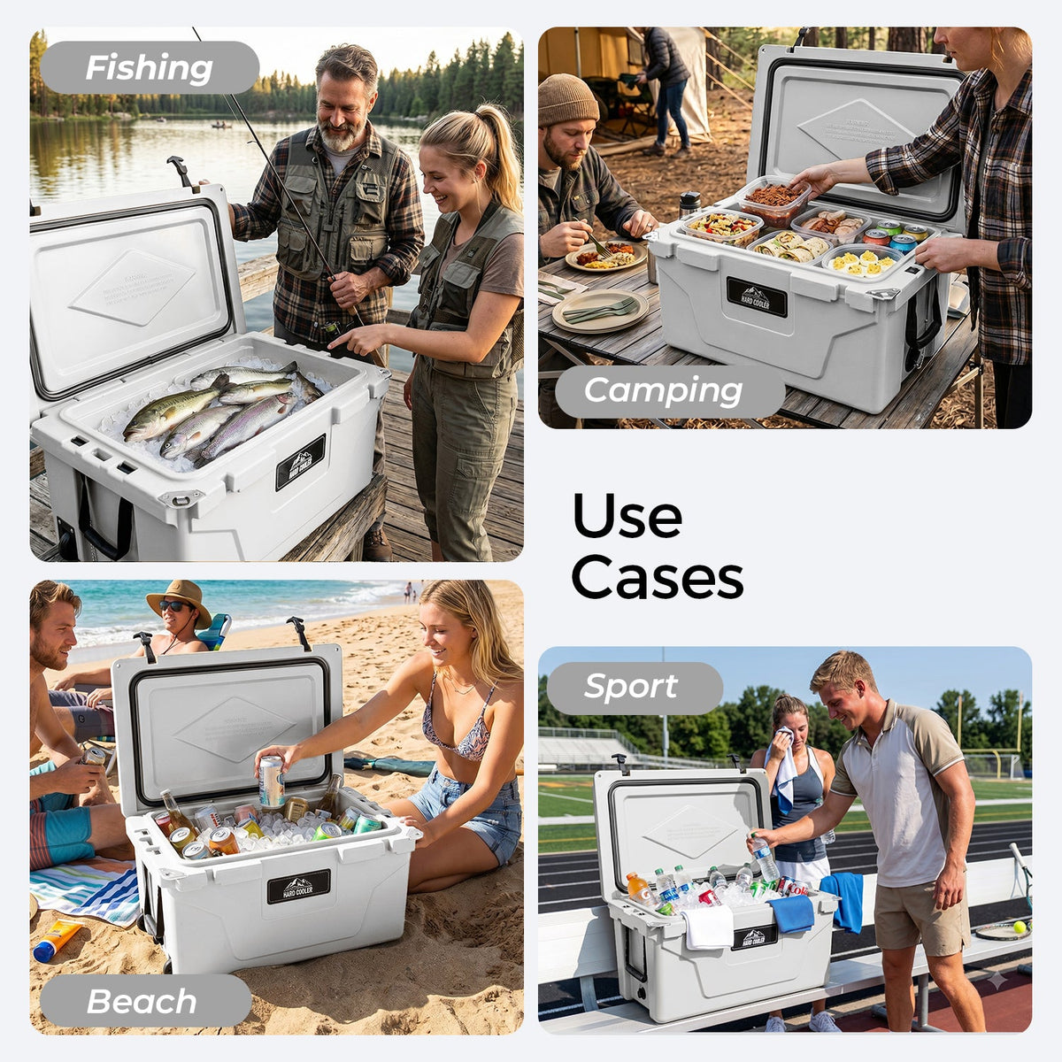 65QT Portable Insulated Cooler Box
