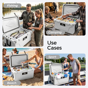 65QT Portable Insulated Cooler Box