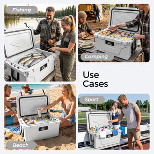 65QT Portable Insulated Cooler Box