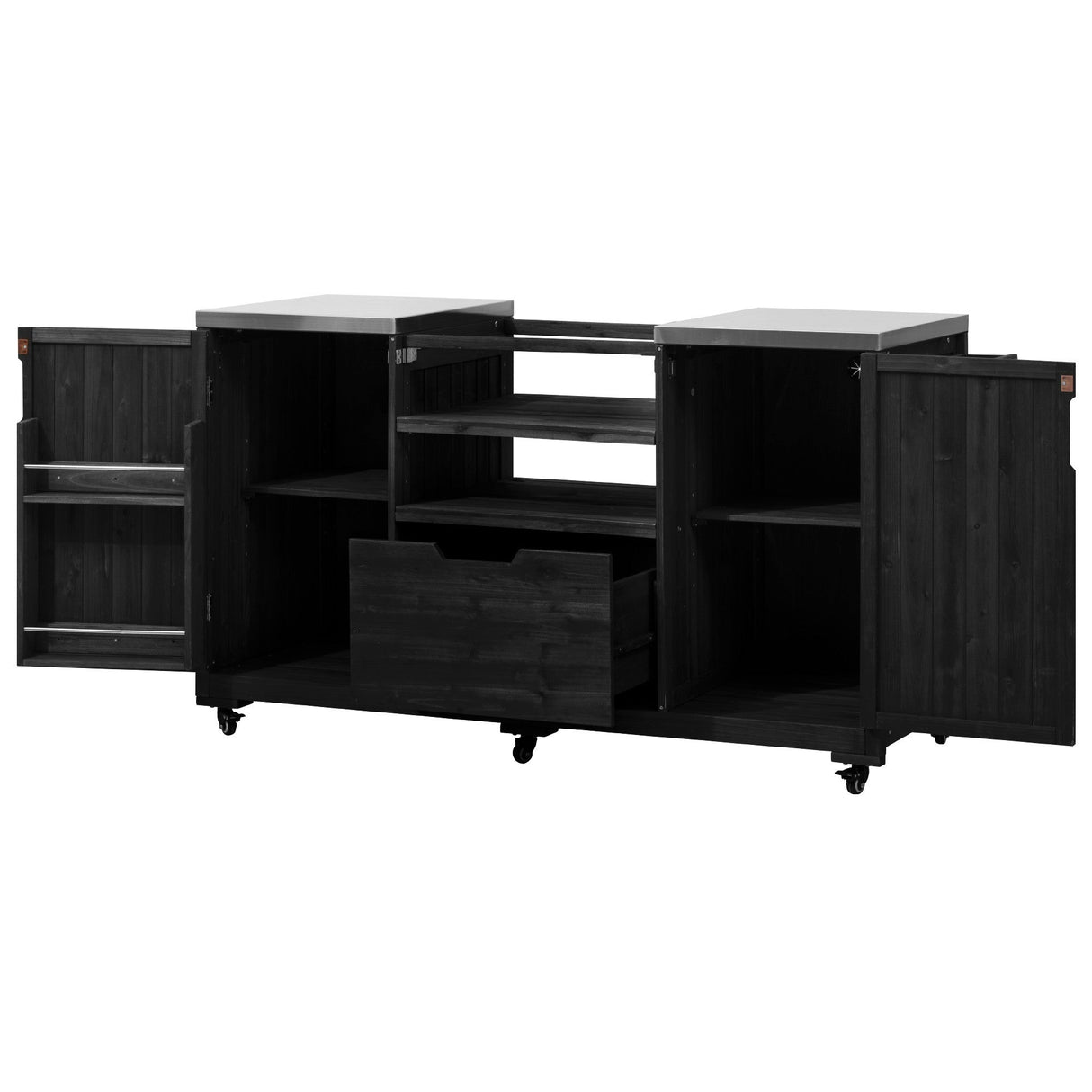 K&K 66.5' Outdoor Kitchen Island for Big Green Egg Grills