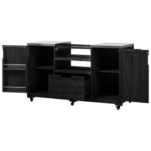 K&K 66.5' Outdoor Kitchen Island for Big Green Egg Grills