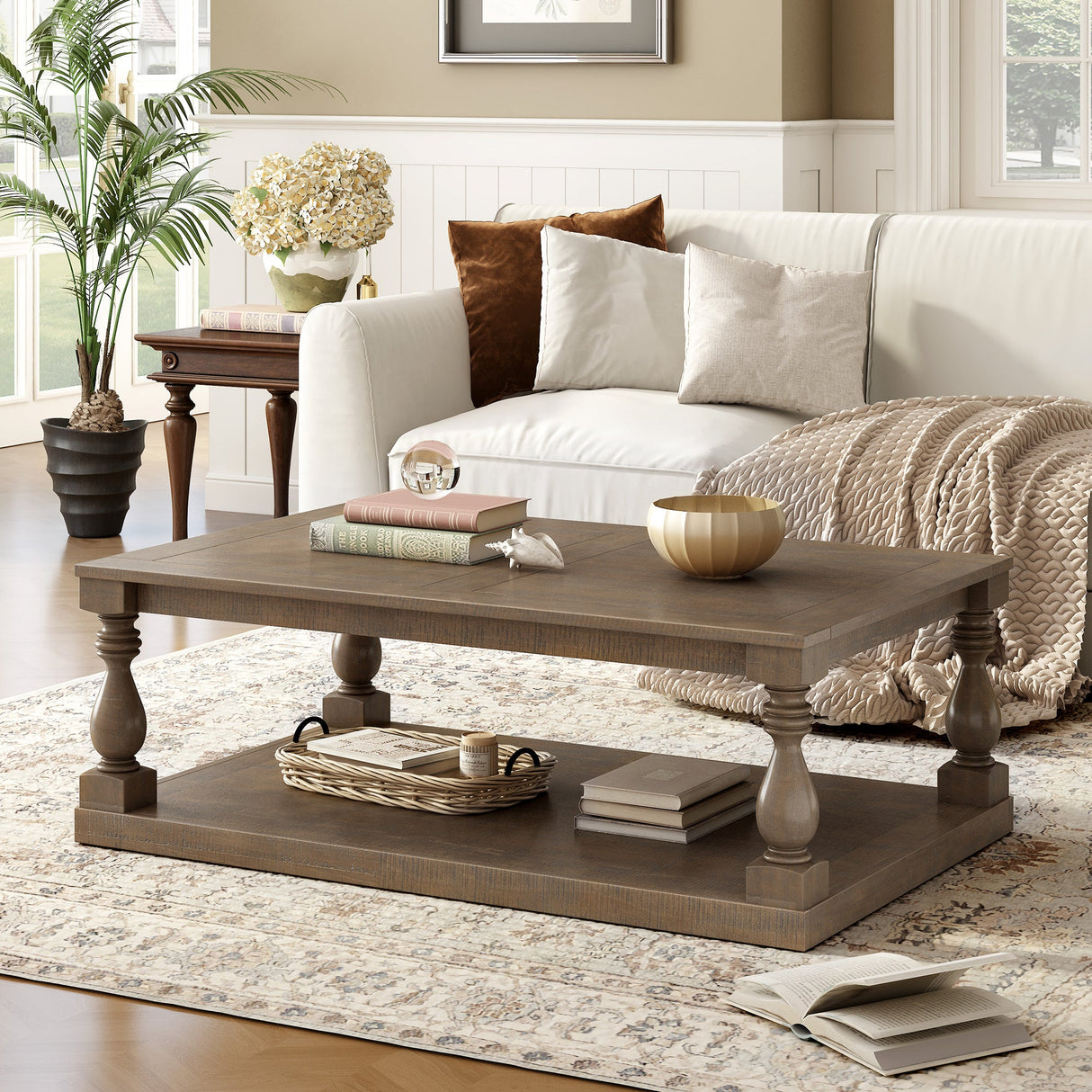 U_STYLE Vintage Coffee Table