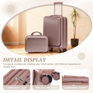 14'/20' 2-Piece ABS Spinner Wheel Luggage Set
