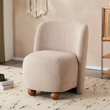 Modern Low Back Accent Upholstered Armless Living Room Chairs