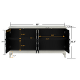 Chevron 4-Door Sideboard Cabinet